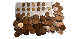  Group of One Hundred Eighty-Two [182] Great Britain Coins.