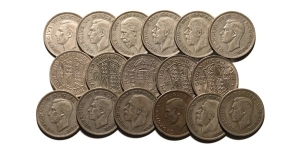 Group of Seventeen [17] Great Britain Halfcrowns.