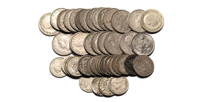 Group of Fourty-Six [46] British Milled Coins.