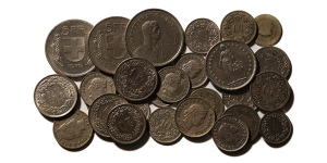 Group of Twenty-Eight [28] Switzerland Coins.