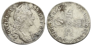 Great Britain. Stuart (Orange), William III AR Shilling.