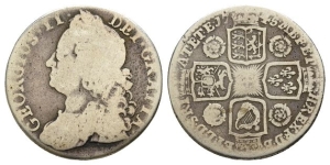 Great Britain. Hanover, George II AR Shilling.