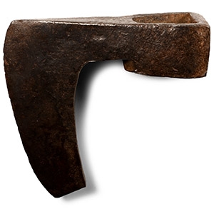 Medieval Iron Bearded Axehead