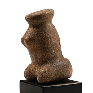 Stone Age Polished Kneeling Goddess Idol