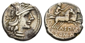 A. Spurius or A. Spurilius AR Denarius.