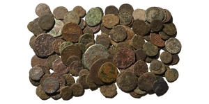 Group of One Hundred and Fifteen [115] Ancient AE Coins.