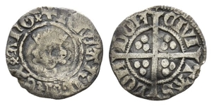 England. Plantagenet, Richard II AR Halfpenny.