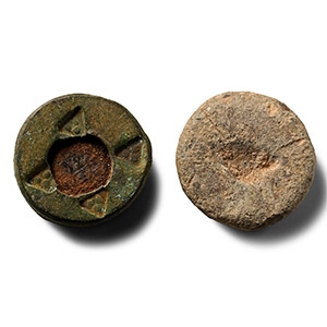 Viking Bronze and Lead Gaming Piece Group