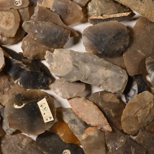 Stone Age Arrowhead and Other Artefact Group