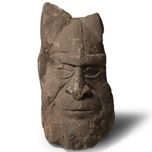 Medieval Sandstone Head