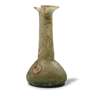 Roman Green Glass Flask