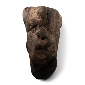 Stone Age Contorted Stone Face