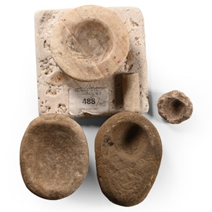 Native American Stone Mortar Group