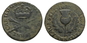 Scotland. Charles II, CU Turner-Twopence.