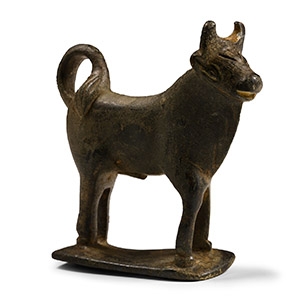 Roman Bronze Statuette of a Bull