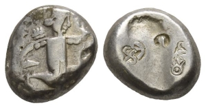 Persia. Achaemenid Empire, Time of Darios II to Artaxerxes II AR Siglos.