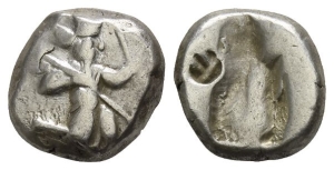 Persia. Achaemenid Empire, Time of Xerxes I to Darios II AR Siglos.