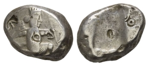 Persia. Achaemenid Empire, Time of Darius II to Artaxerxes II AR Siglos.
