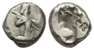 Persia. Achaemenid Empire, Time of Artaxerxes I to Artaxerxes II AR Siglos.