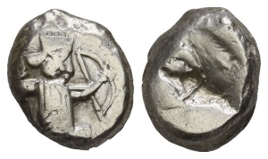 Persia. Achaemenid Empire, Time of Darius II to Artaxerxes II AR Siglos.