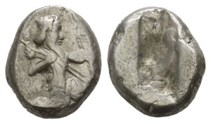 Persia. Achaemenid Empire, Time of Artaxerxes I to Artaxerxes II AR Siglos.