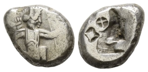 Persia. Achaemenid Empire, Time of Darius II to Artaxerxes II AR Siglos.