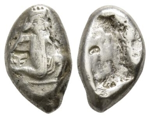Persia. Achaemenid Empire, Time of Darius II to Artaxerxes II AR Siglos.