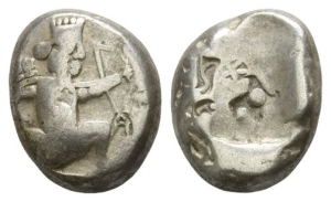 Persia. Achaemenid Empire, Time of Darius II to Artaxerxes II AR Siglos.
