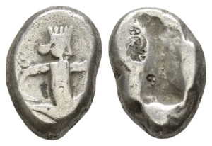 Persia. Achaemenid Empire, Time of Darius II to Artaxerxes II AR Siglos.