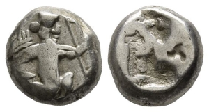 Persia. Achaemenid Empire, Time of Darius II to Artaxerxes II AR Siglos.