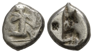 Persia. Achaemenid Empire, Time of Artaxerxes I to Artaxerxes II AR Siglos.