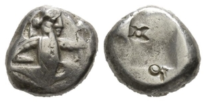 Persia. Achaemenid Empire, Time of Darius II to Artaxerxes II AR Siglos.