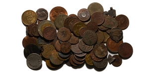 Group of Seventy-Five [75] Coins and other Exonumia.