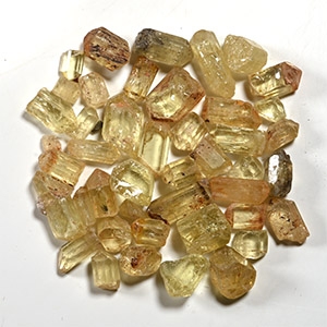 62.5 Carats of Yellow Apatite Crystals