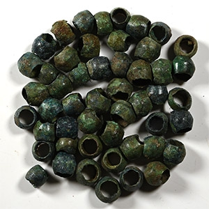 Viking Age Bronze Necklace Bead Group