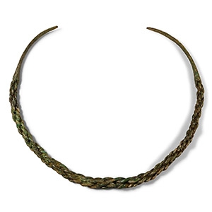 Viking Age Bronze Plaited Neck Torc