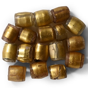 Viking Age Gold-in-Glass Bead Group