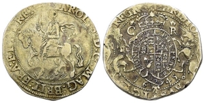England. Stuart, Charles I AR Halfcrown.