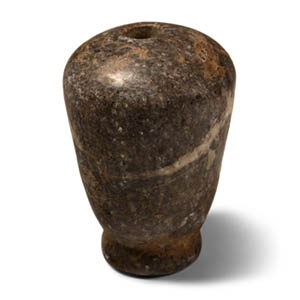 Western Asiatic White Veined Grey Stone Mace Head