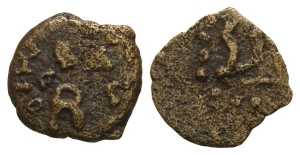 Judaea, Herod I AE Prutah.