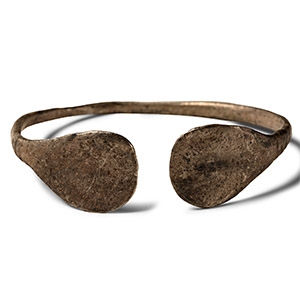 Viking Age Silver Bracelet with Splayed Terminals