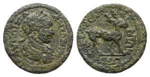 Caracalla AE 17mm of  Cilbiani Superiores (Nicaea), Lydia.