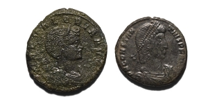 Group of Two [2] AE Roman Imperial Coins.