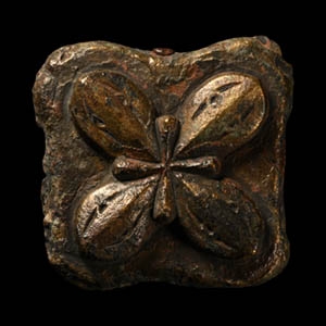 Byzantine Bronze Patrix Die for a Belt Mount
