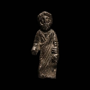 Roman Silver Votive Figure of the God Mercury