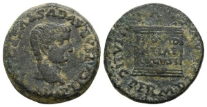 Tiberius AE As of Italica, Spain.