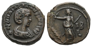 Salonina, Augusta Billon Tetradrachm of Alexandria, Egypt.