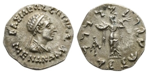 Indo-Greek Kingdom, Menander I Soter AR Drachm.