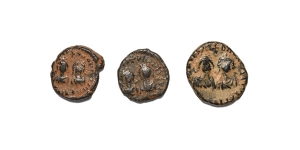 Group of Three [3] AE Pentanummia of Justin I & Justinian I.