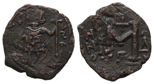 Tiberius III (Apsimar) AE 40 Nummi or Follis.